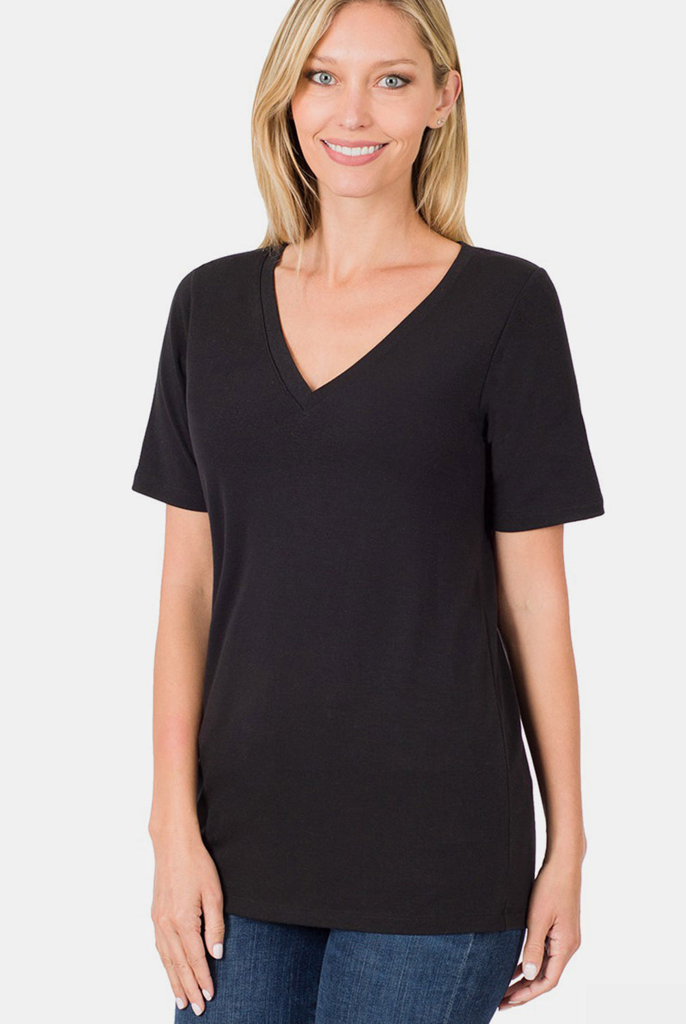 Zenana basic Black Tee