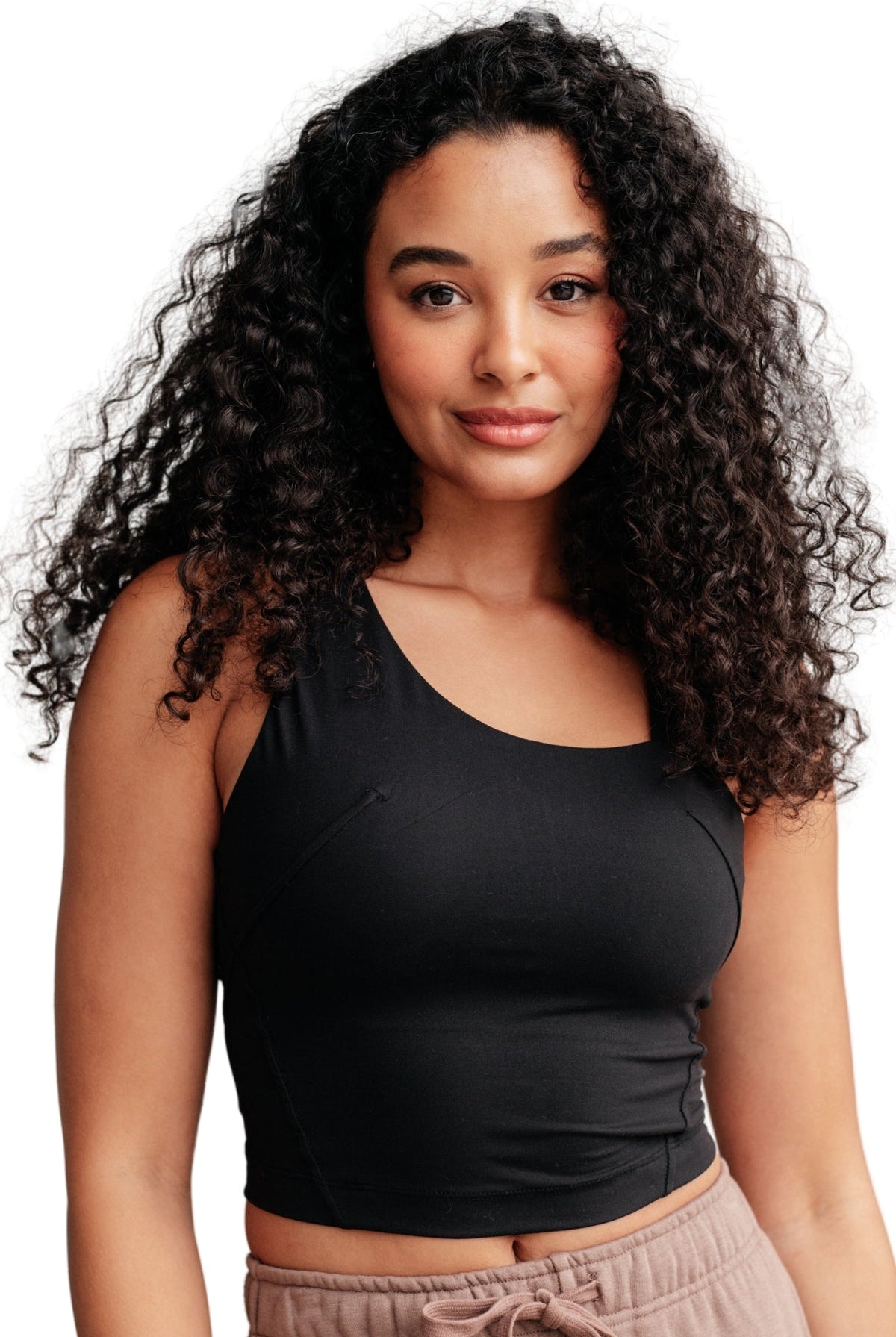 Doing it For Me Asymmetrical Tank in Black