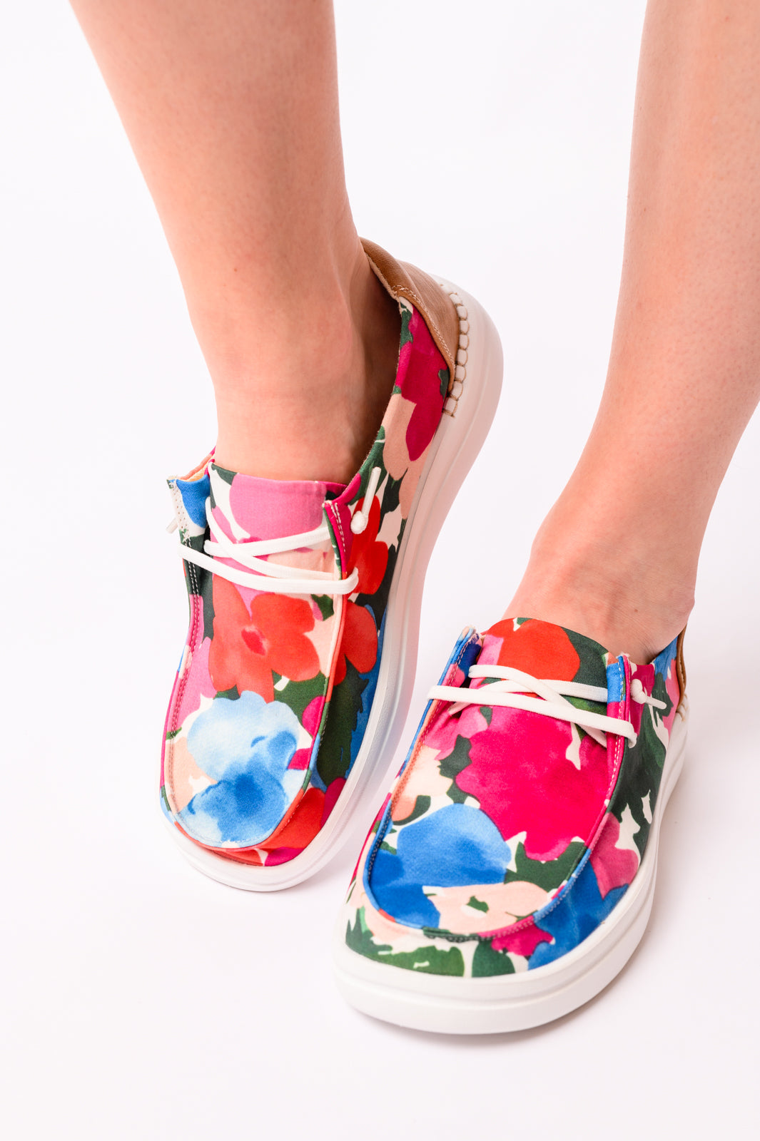 Corky’s Footwear - Kayak 2 Shoes in pink and blue Floral