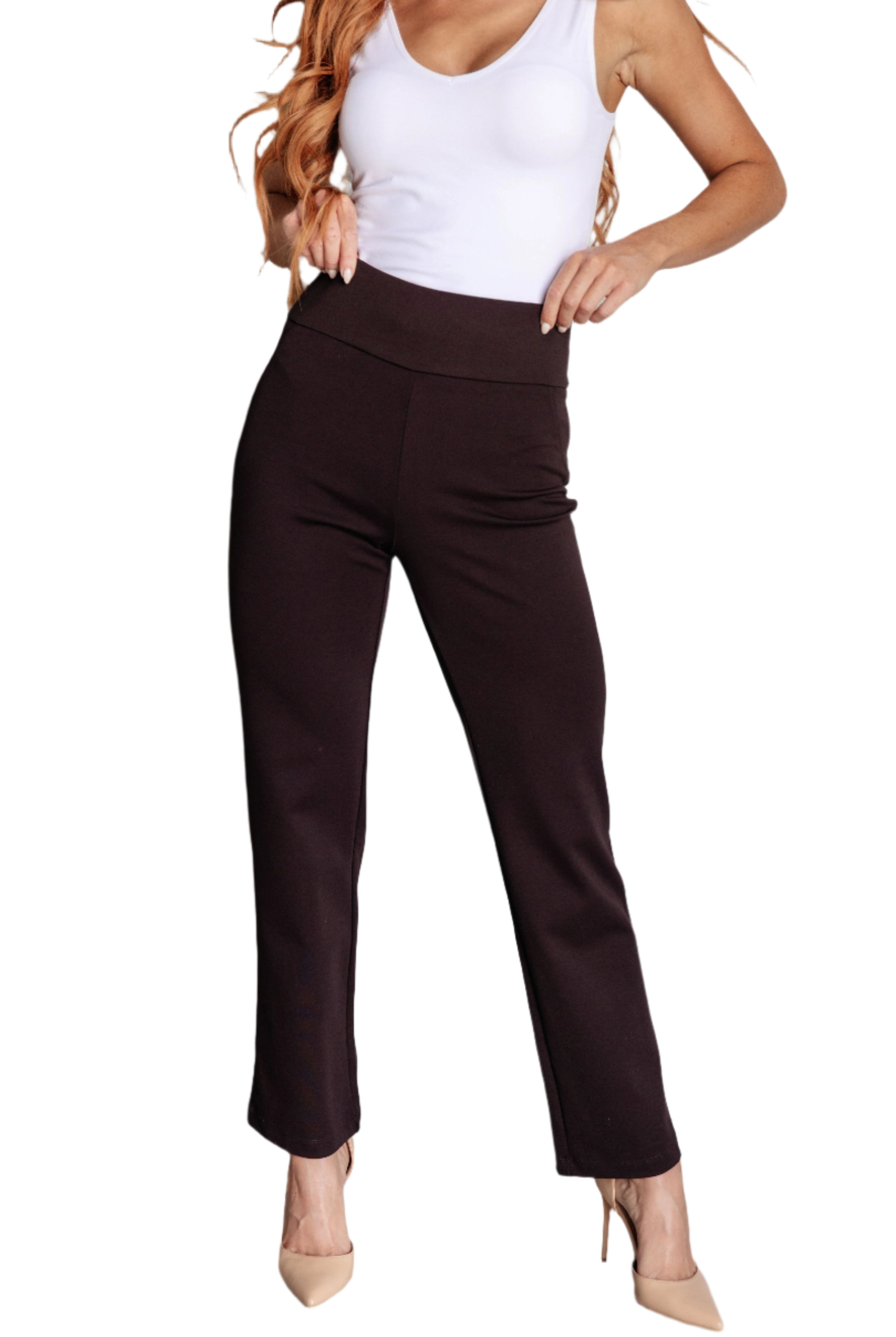 Dear Scarlett Magic Pants in Chocolate