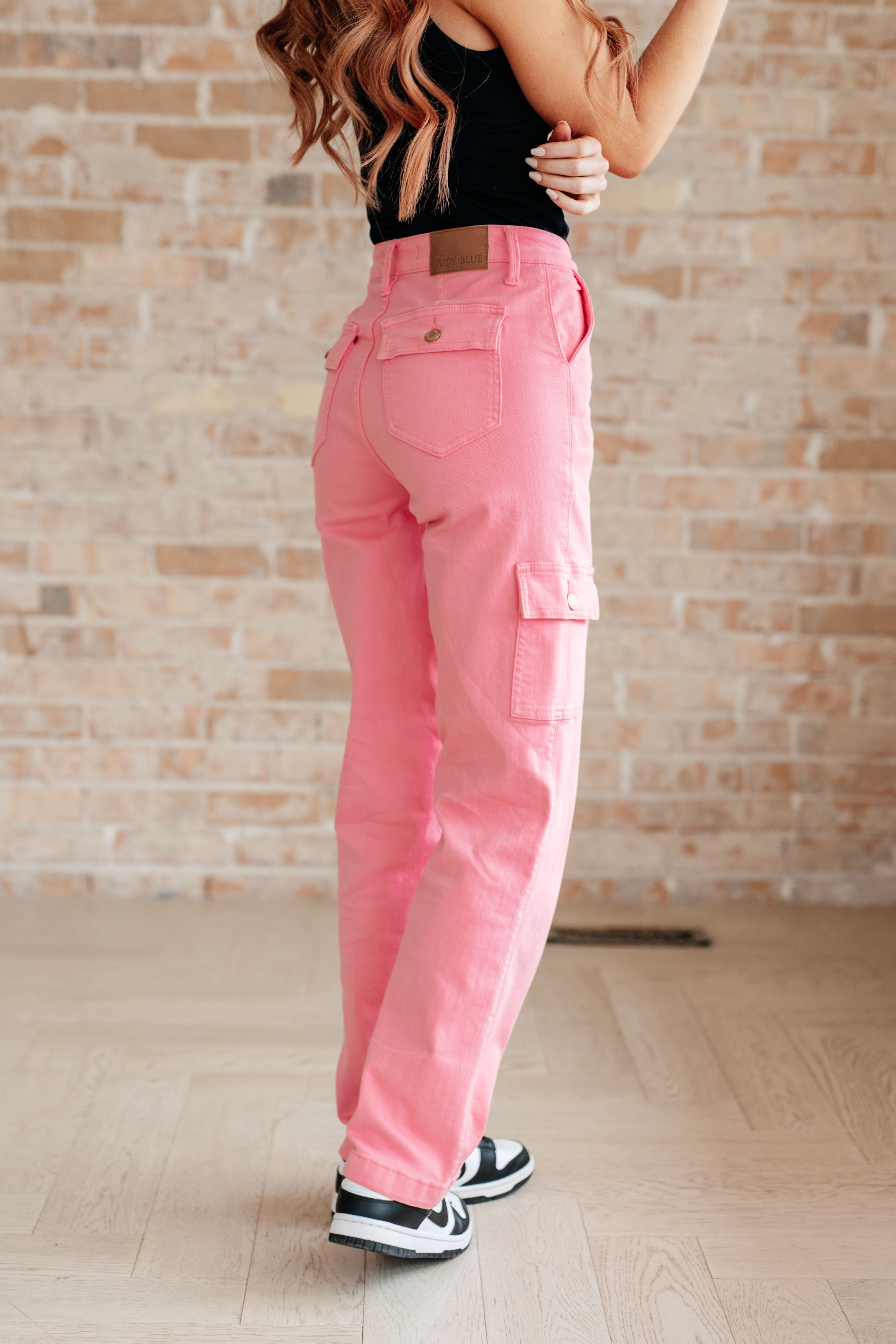 Judy Blue Back of Cargo Pants in Pink