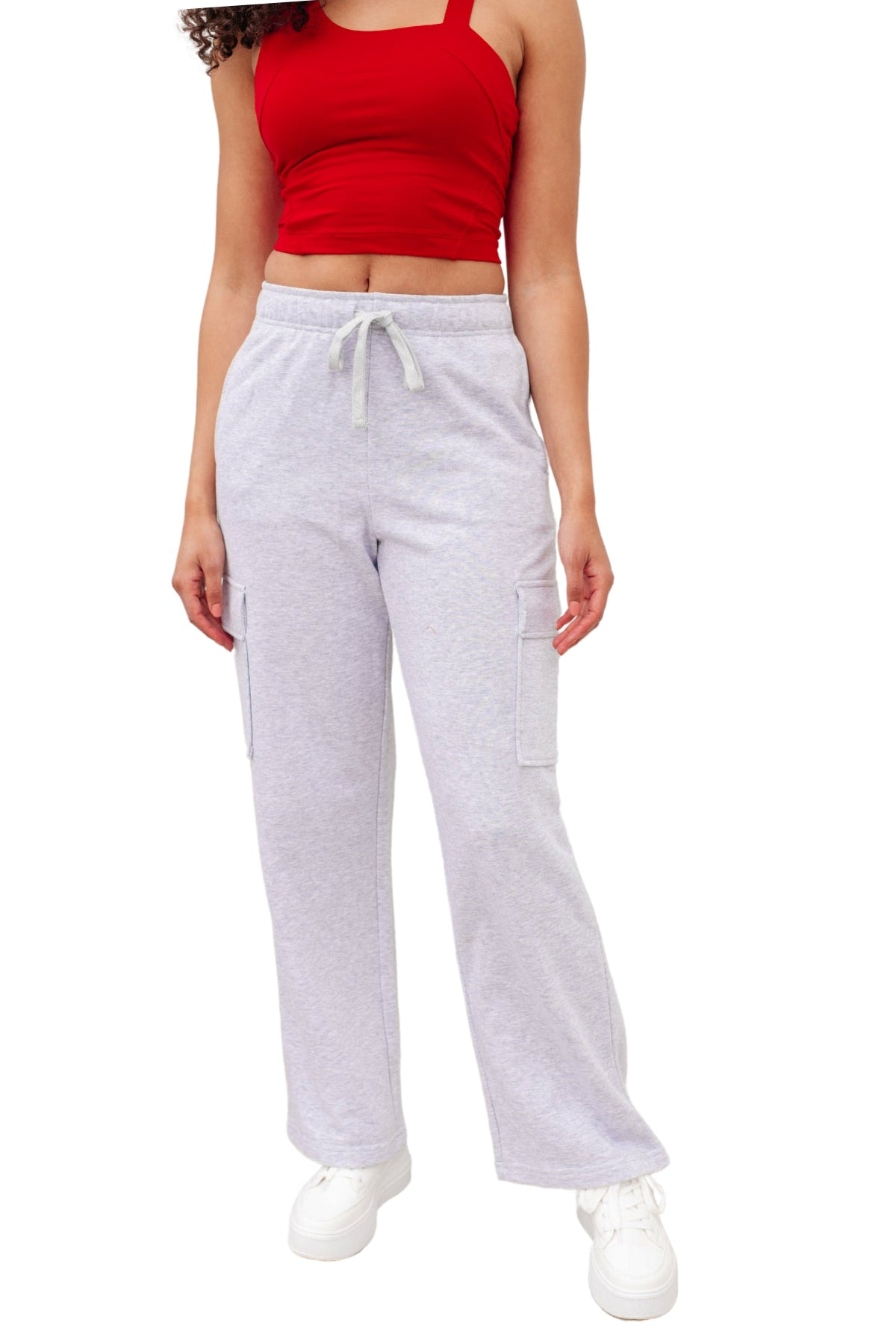 Run, Don't Walk Cargo Sweatpants in Grey