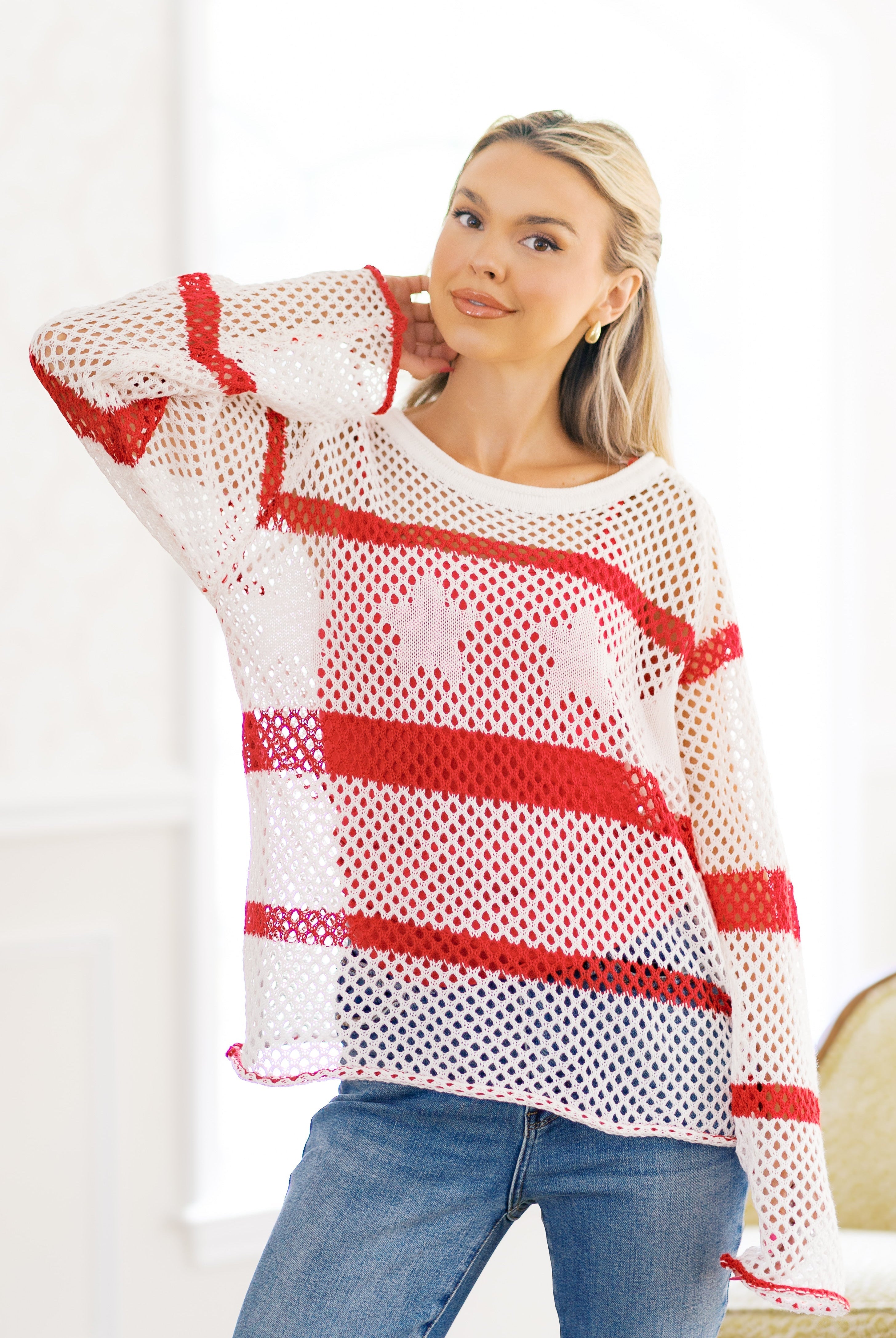 All-American Breeze Sweater Coverup