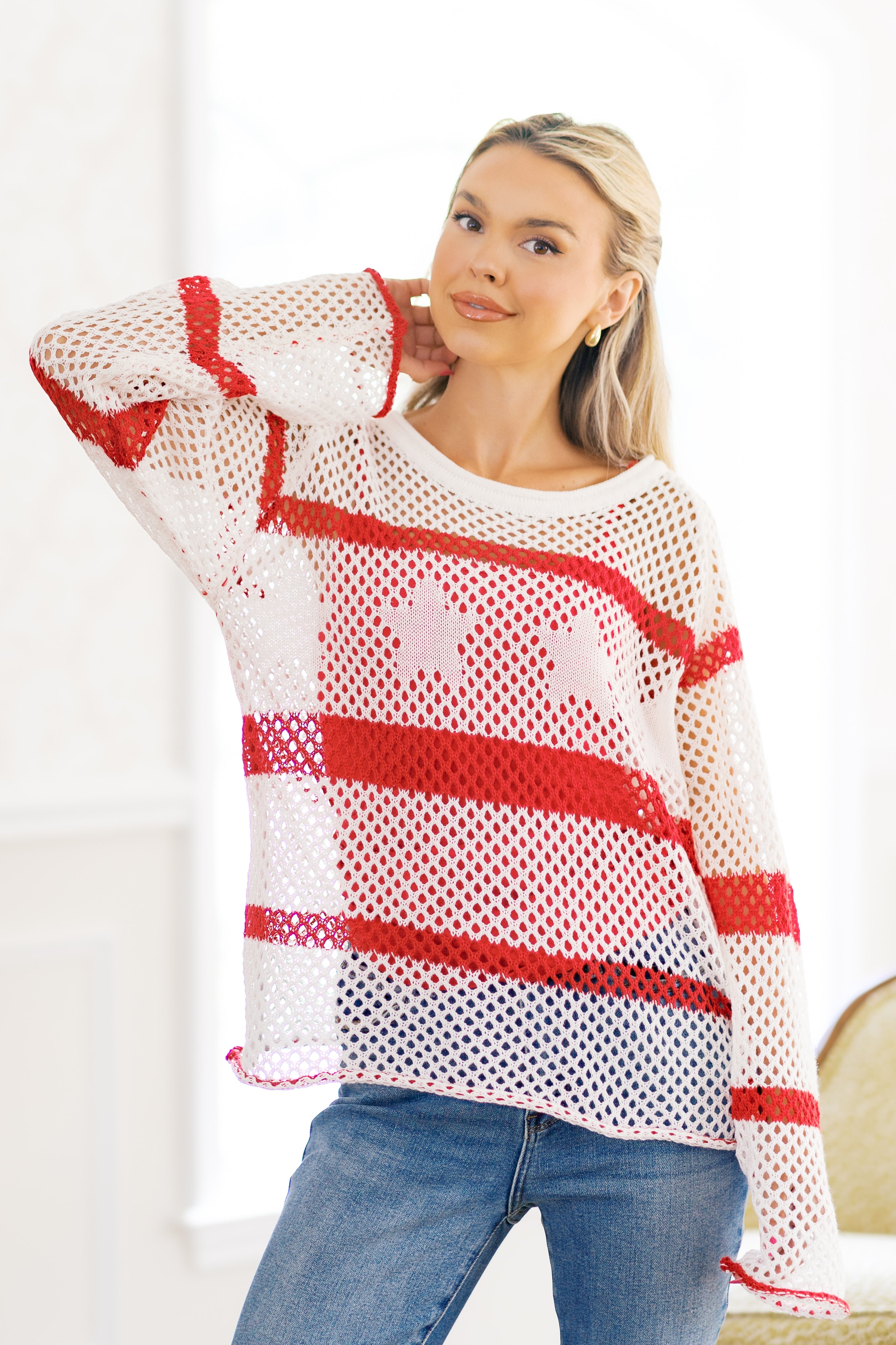 All-American Breeze Sweater Coverup