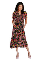 Wildflower and Barley V-Neck Button Up Dress on Sabrina size small