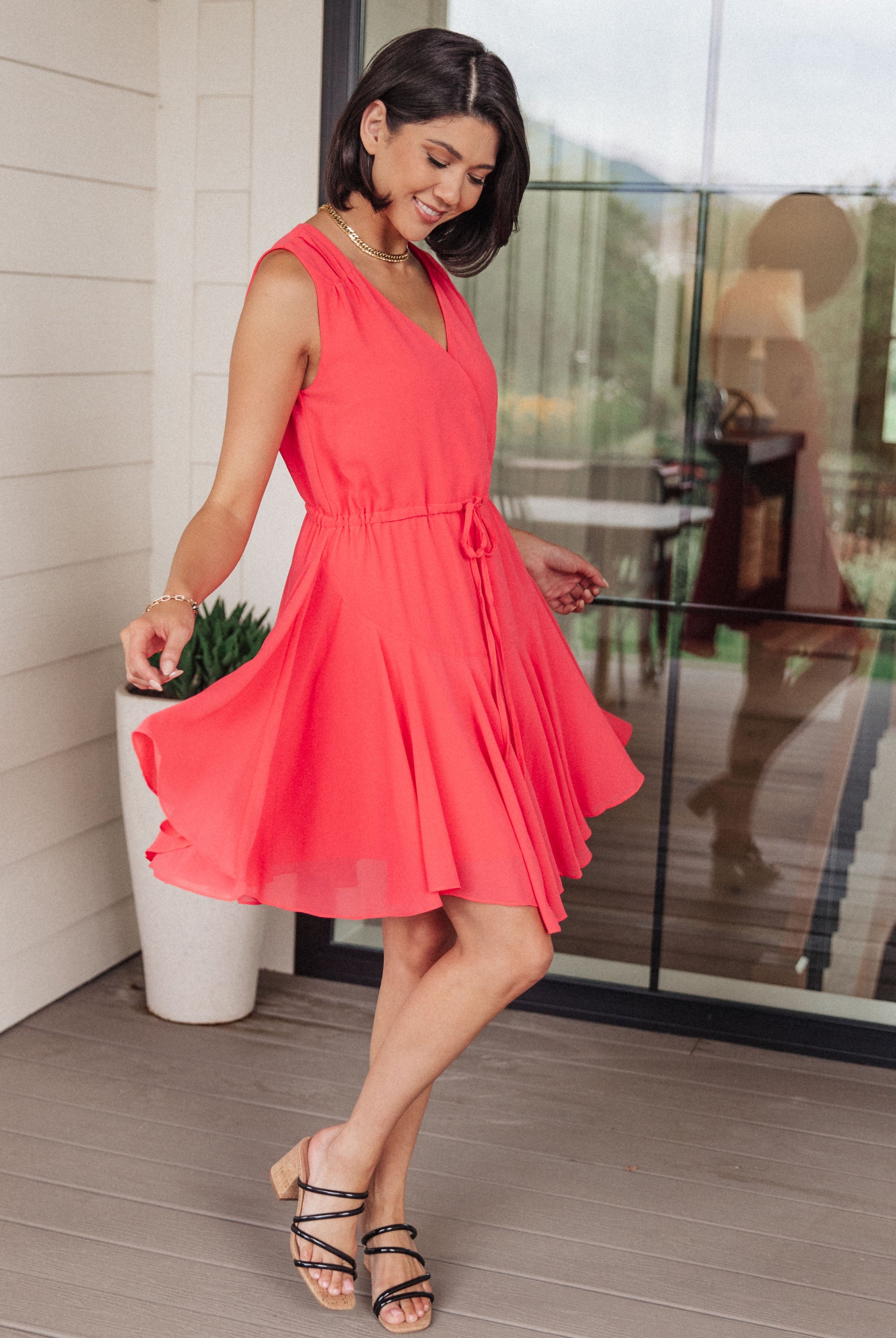 Worth the Wait V-Neck Dress