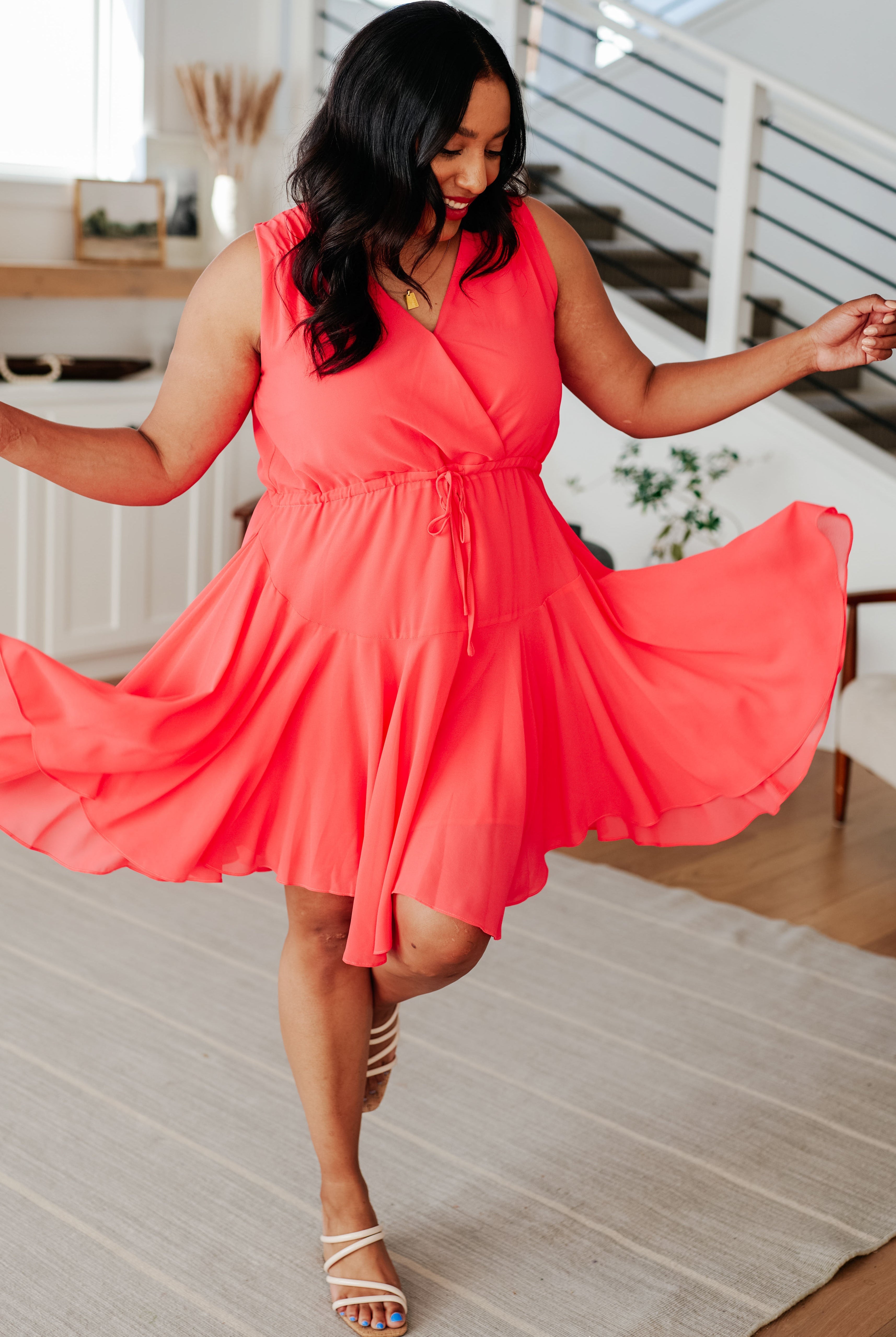 Worth the Wait V-Neck Dress