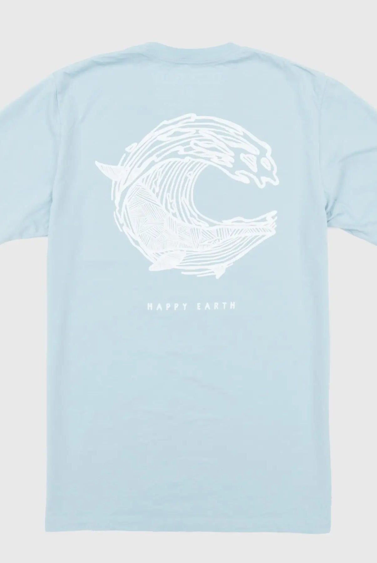 Dawn Patrol Organic Cotton, Short Sleeve Graphic Tee Shirt (back view)