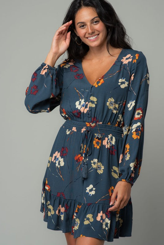 Lovestitch Sunday Brunch Floral Dress with Long Sleeves (sleeve detail)
