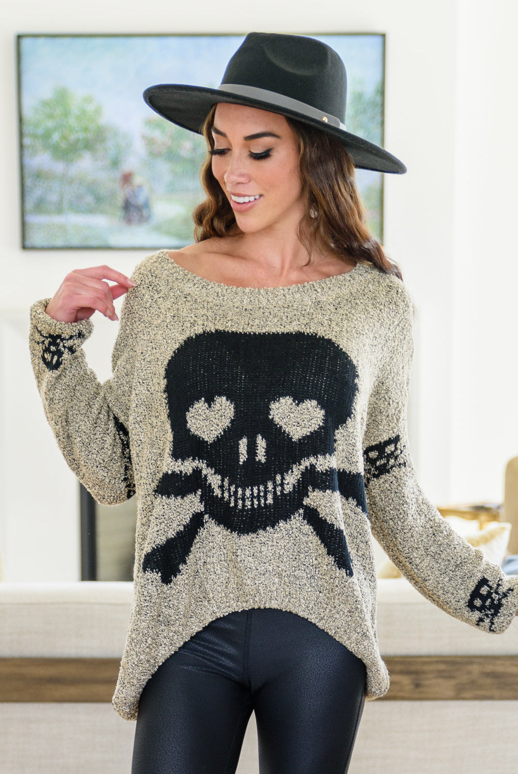 Love And Pirates Chenille Skull Sweater (main photo)