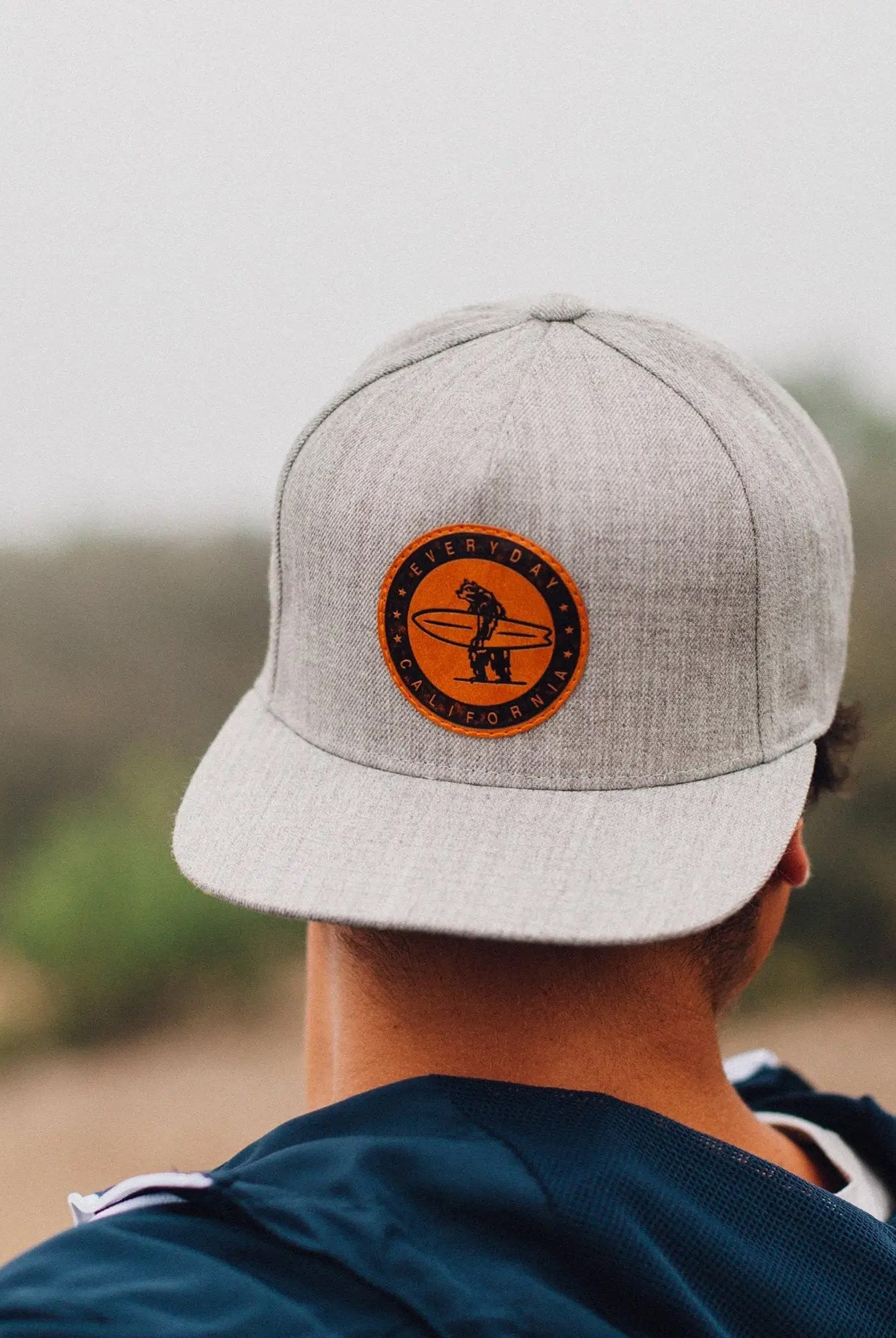 Everyday California Snapback Hat (styled on backwards)