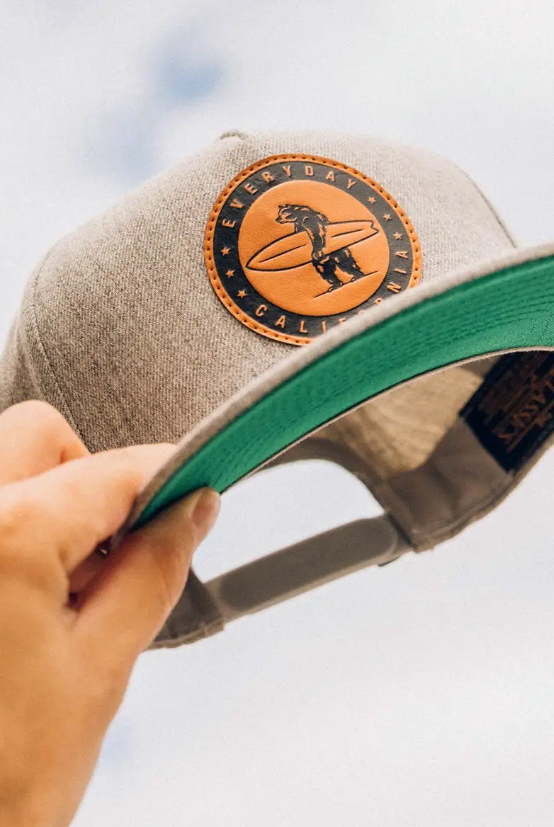 Everyday California Snapback Hat (under bill detail)