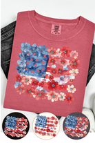 Floral Flag Comfort Colors T-Shirt