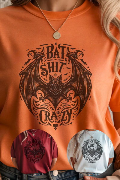 Bat Shiz Crazy Graphic Tee – Weekend Vibes Apparel