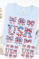 USA Coquette Bows Bella Canvas T-Shirt