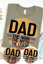 Dad The Legend Bella Canvas T-Shirt