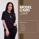 Model Ivana stats - wears size medium