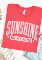 Sunshine On My Mind T-Shirt, Tank