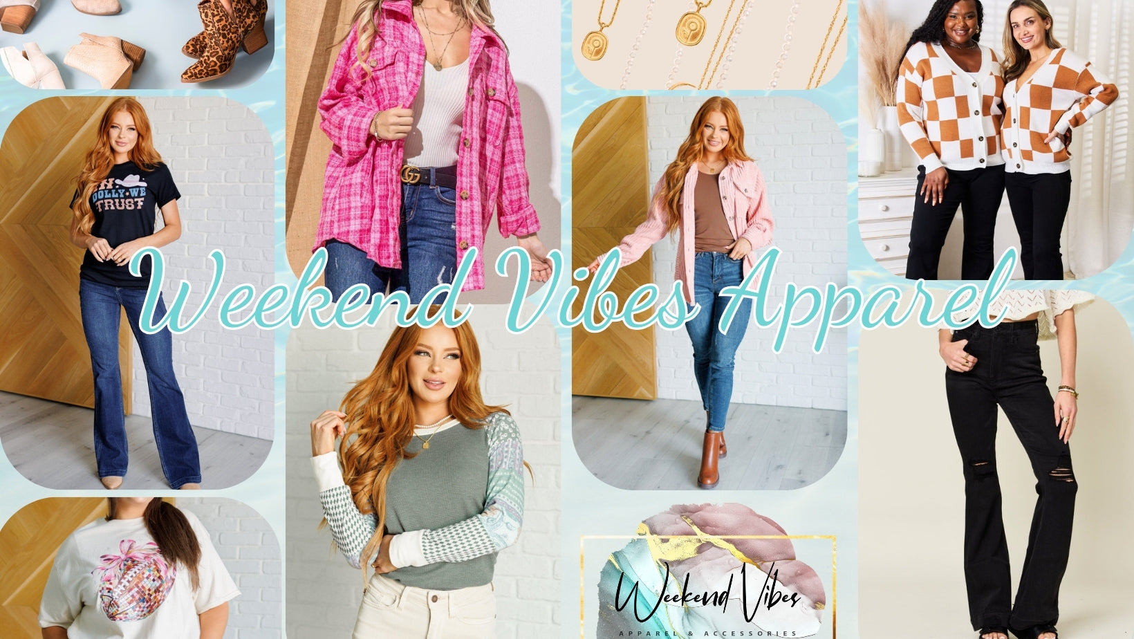 Weekend Vibes Apparel Fall Banner