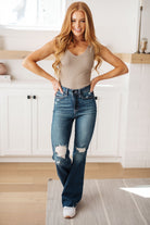 Judy Blue Control Top High Rise Distressed Cassandra jean