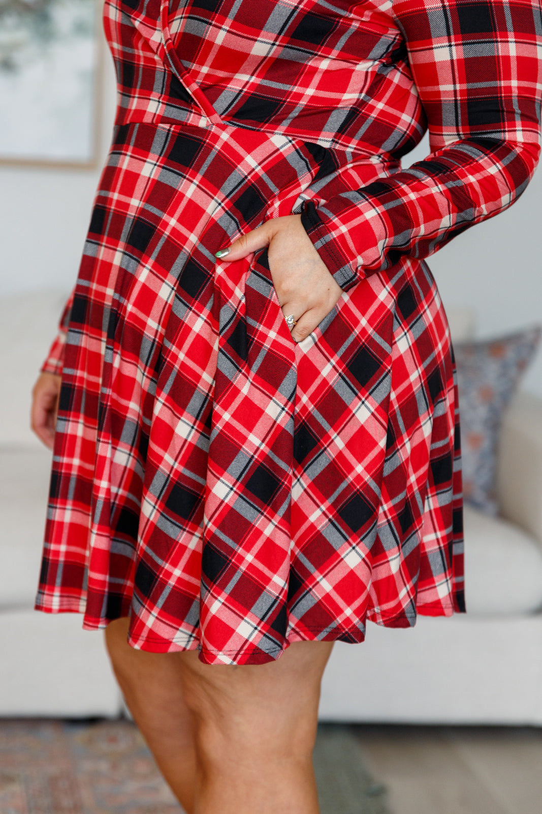 long sleeve skort dress Highland Long Sleeve Skort Dress by White Birch XL