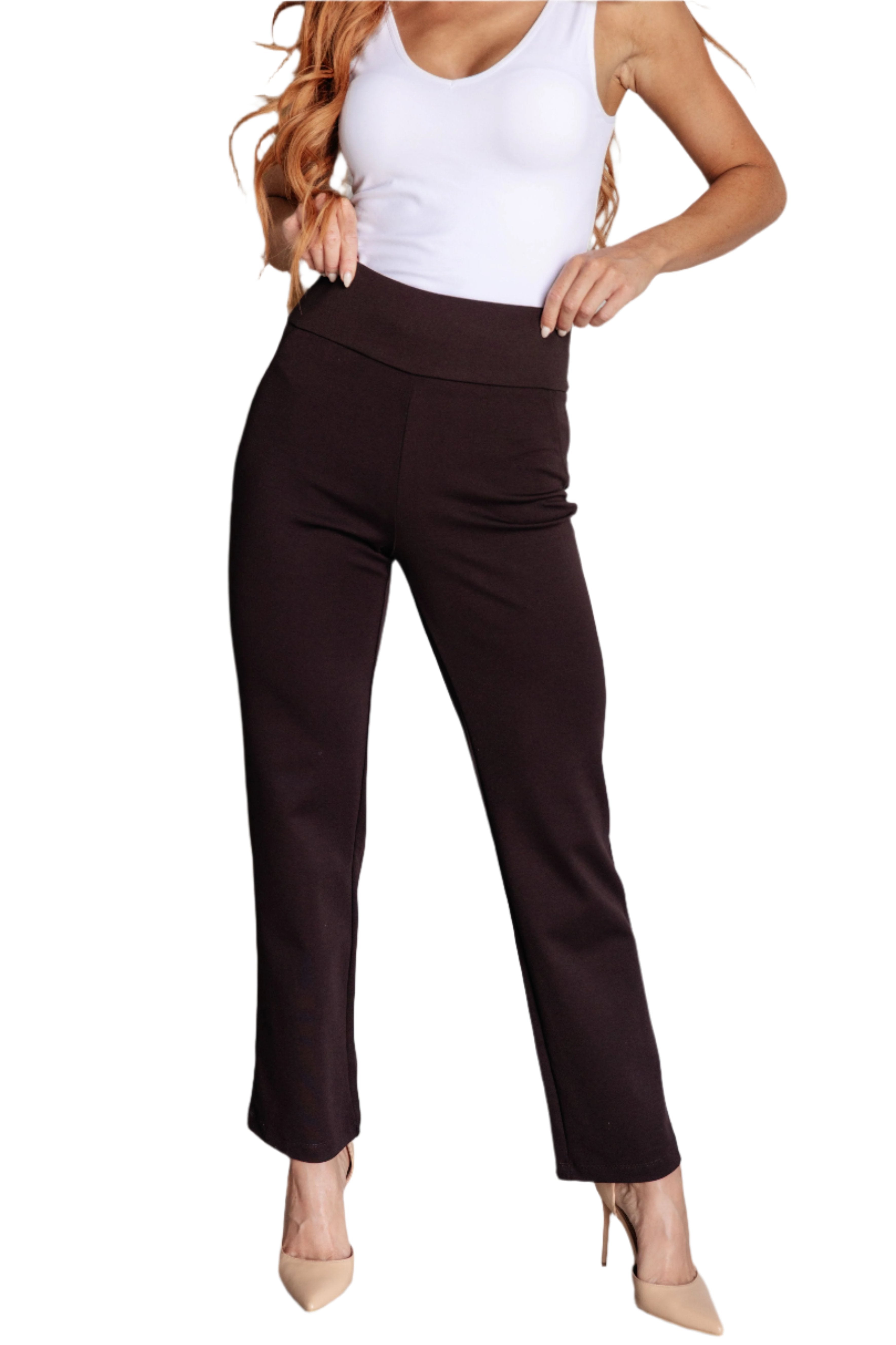 Dear Scarlett Magic Pants in Chocolate