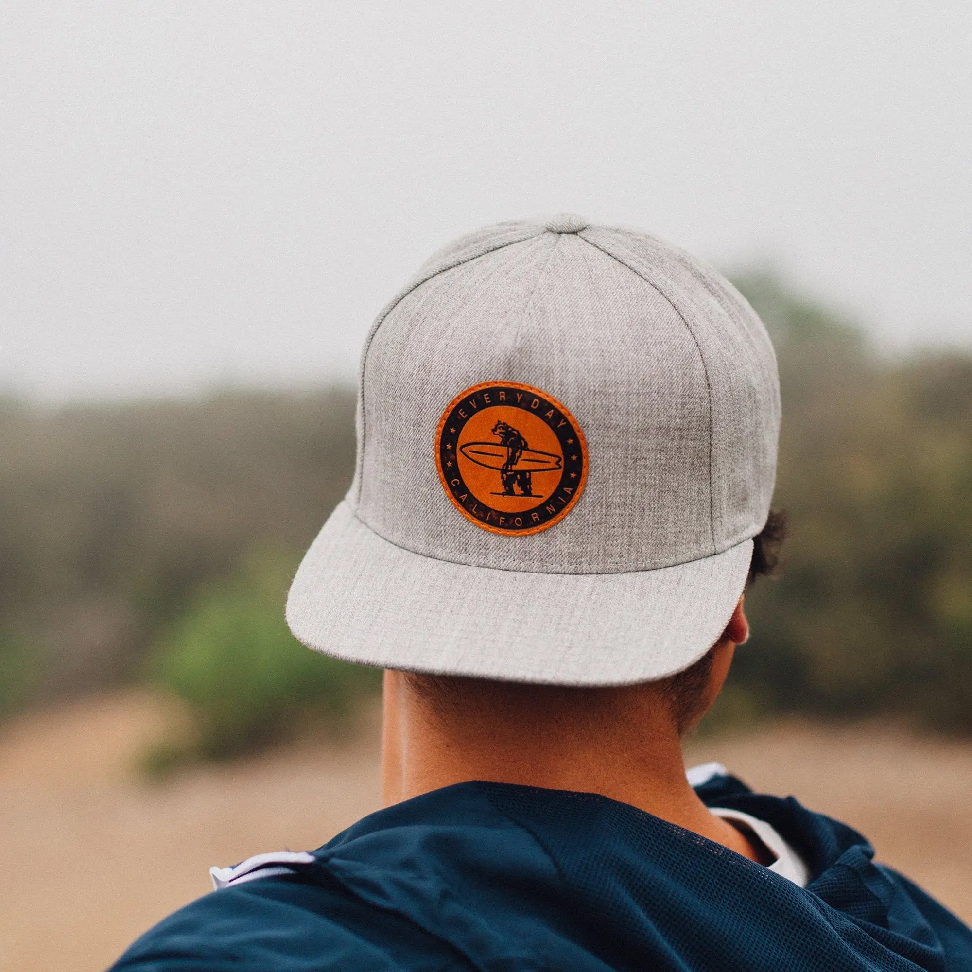 Everyday California Snapback Hat (styled on backwards)