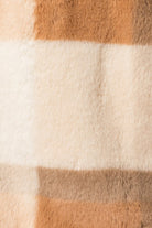 Super Soft Utility Faux Fur Plaid Shacket by Gilli (color detail)